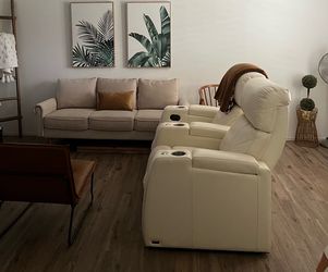 Leather recliners