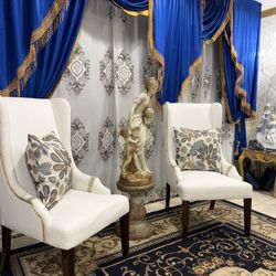 White Lounge Or  Office Chairs 