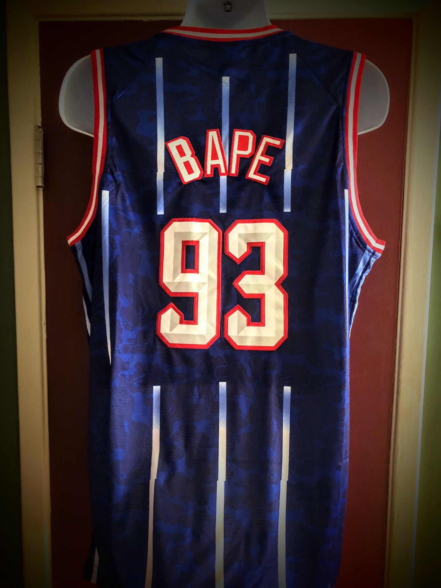 Houston Rockets #93 Retro A Bathing Ape Basketball Jersey -2X