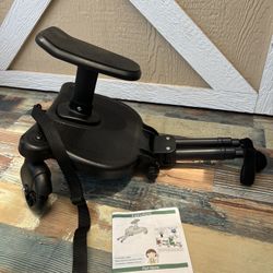 Universal Stroller Board with Detachable Seat, 2 in1 Buggy Board Suitable for Most Strollers, Holds Children Up to 55lb, Sit and Stand Stroller Glider
