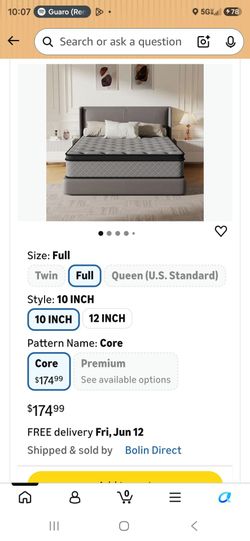 New Full mattress
