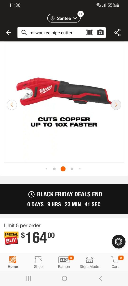 Milwaukee Pipe Cutter