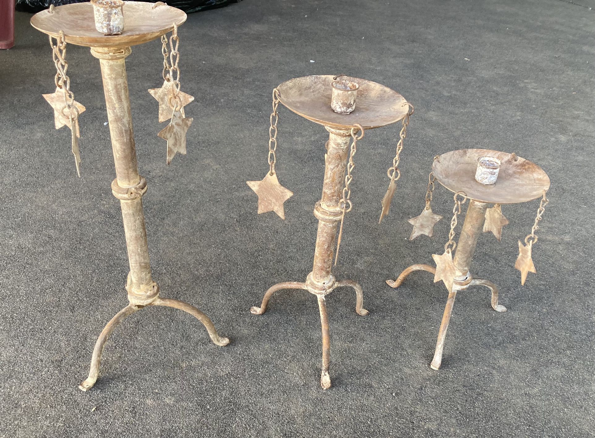 Star candle Holders