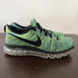 Nike Mens Flyknit Max (Blue Lagoon) - Size 9.5 - Excellent Condition