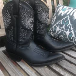Stephy Leather Western Boots Men Size 6.5  Women Size 7.5