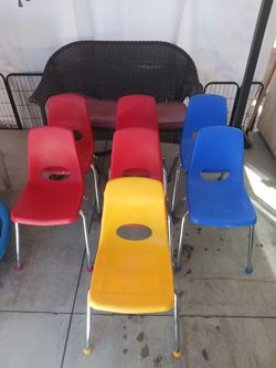 If your a teacher or daycare/ baby sitter theses are for you...I have 7 toddler chairs good condition with non Scratching legs.