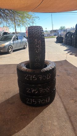 Set Lt 275/70/18 bfgoodrich ko2 70% Vida Dot 0323