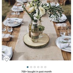 Wood Centerpieces and Namecards