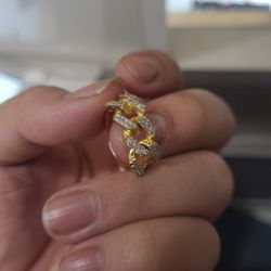 Diamond Ring 10k Free-form 