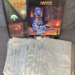 Magic The Gathering Binders + Loose Ultra Pro Platinum Binder Sleeves