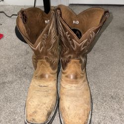 Ariat Steel Toed Work Boots 9 1/2