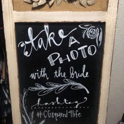Wedding chalkboard