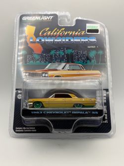 GreenLight California Lowriders S4 1:64 1963 Chevy Impala gold Diecast LE CHASE