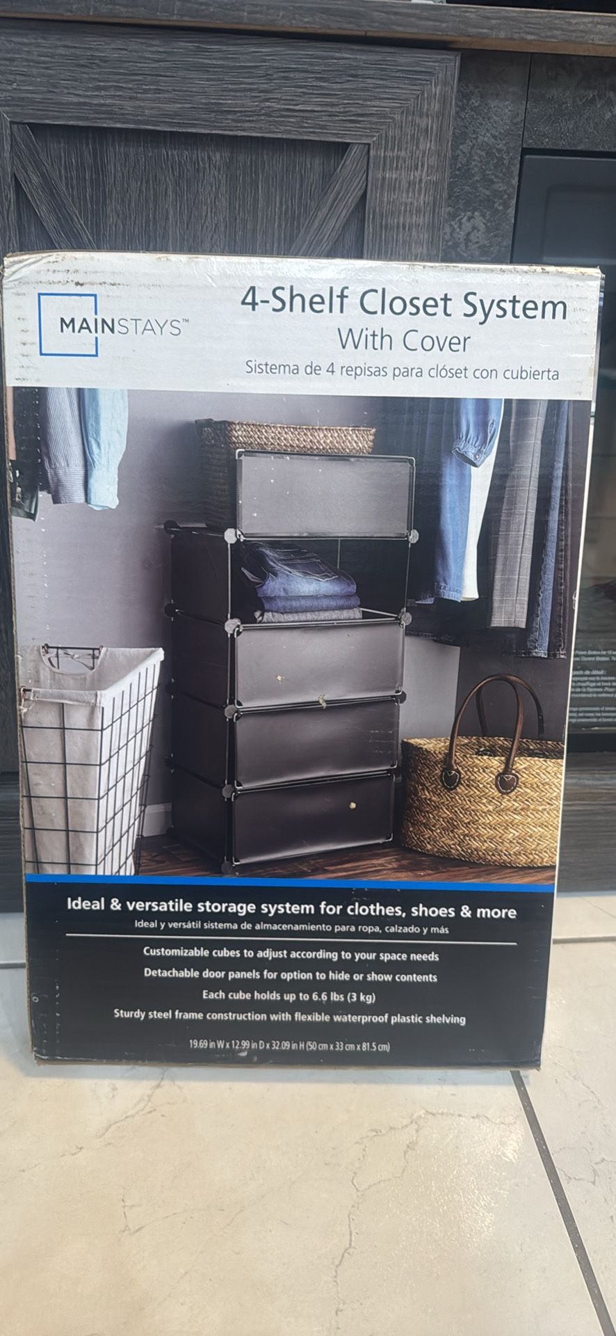 Shelf Closet Organizer With Covers