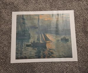 Monet "Sunrise (Marine)" Getty Museum 16"x 20" print