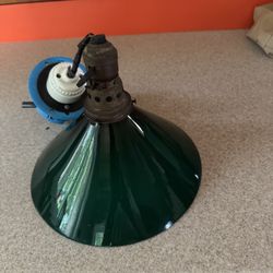 Authentic Vintage Green Emerald Pendent Lamp