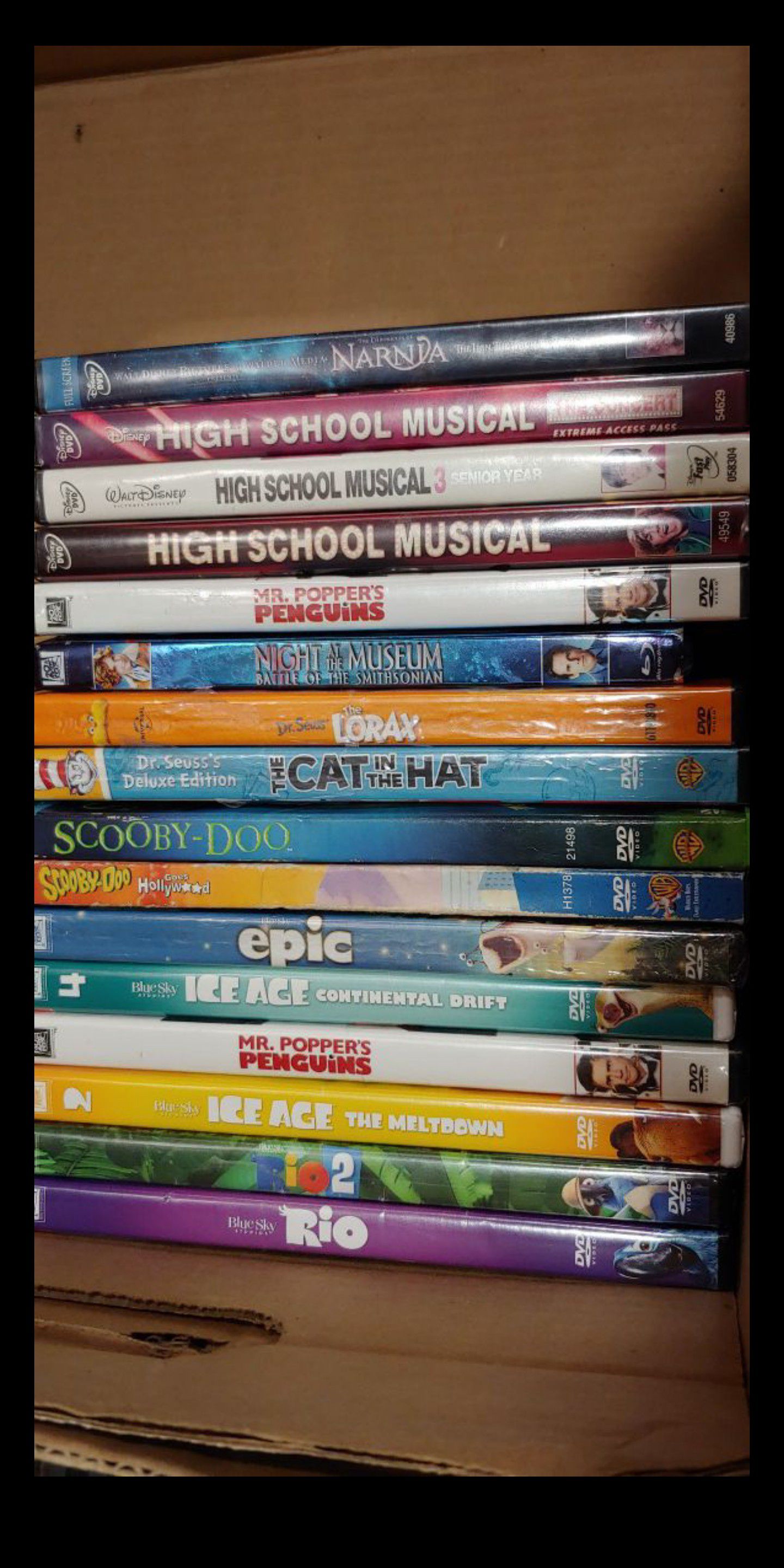 16 Assorted Kids Movies DVDs - Includes All
