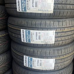 215/55/17 Kumho Tires
