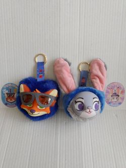 Zootopia vinyl plush keychains blind box Nick Wilde & Judy Hopps - Opened Box