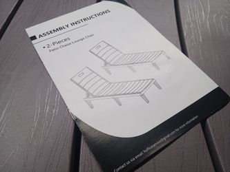 New Patio Chaise Lounge Chairs Set of 2, Outdoor Lightweight Lounge Chairs, 5 Position Adjust