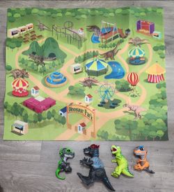 Dinosaur Toys and Mat