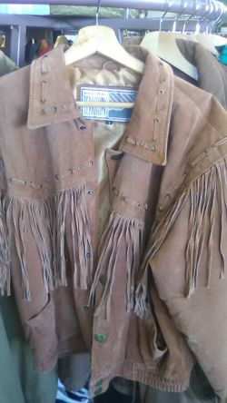 Men's leather jacket size small