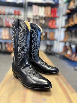 Dan Post Milwaukee Western Boot Black Men's Size 10.5 Extra Wide