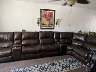 Recliner Leather Sofa 