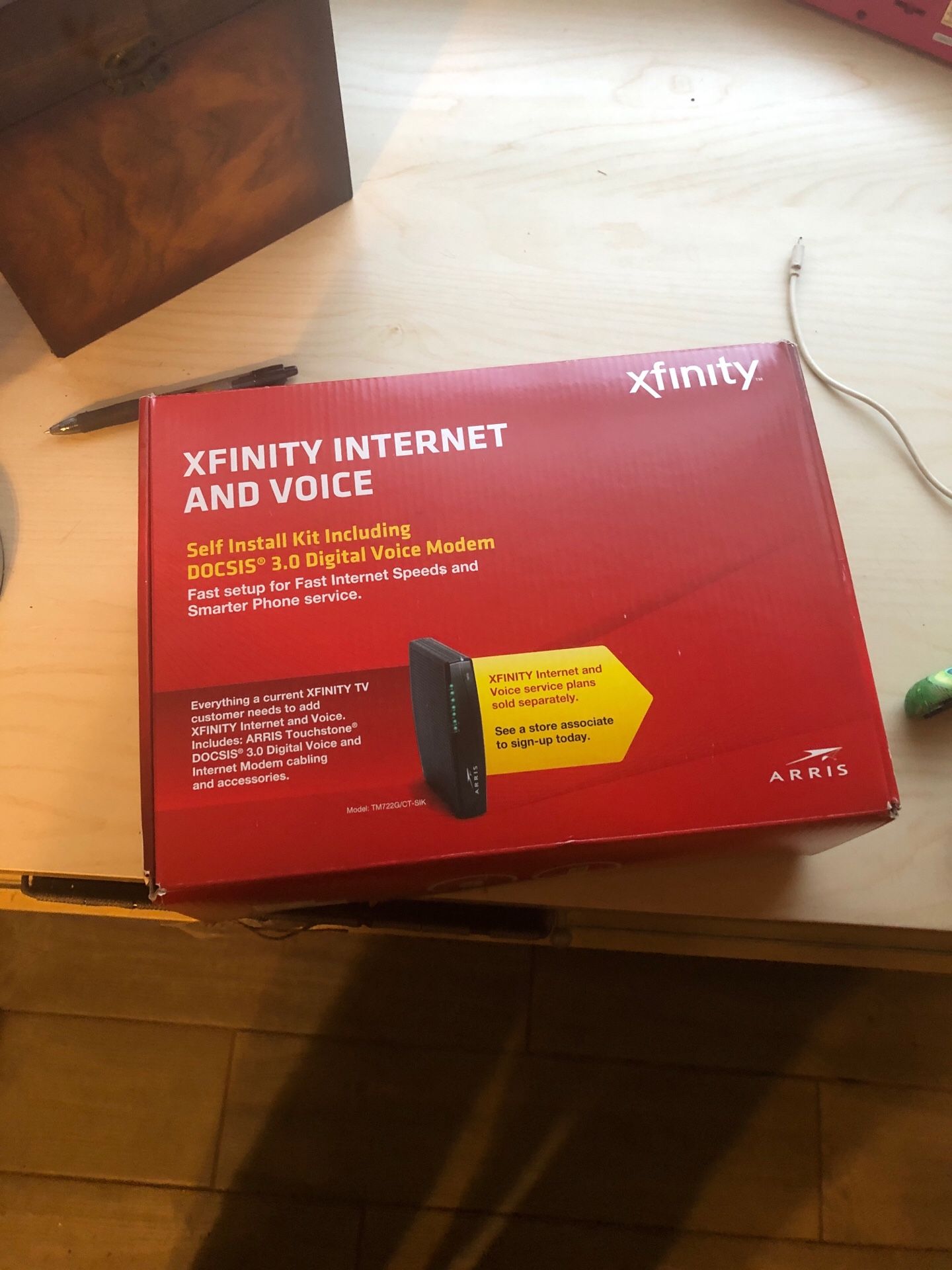 Arris modem with voice