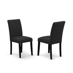 BRAND NEW IN THE BOX East West Furniture Wirebrushed Black Parson Chairs-Set of 2 (2 sets available)