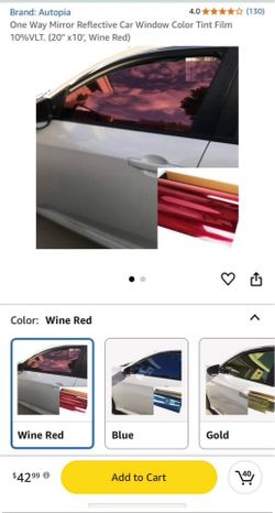 Wine red Car Window Film