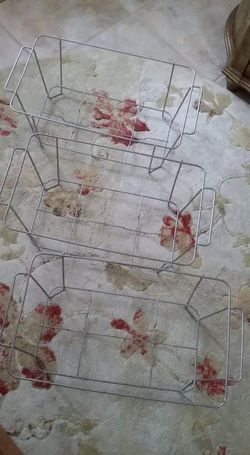 3 Sterno Chafing Racks & 6 Sternos