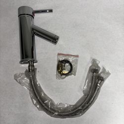 Single Hole Bathroom Faucet Polished Finish