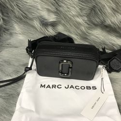 Marc Jacobs Colorblock Snapshot Crossbody bag   Black