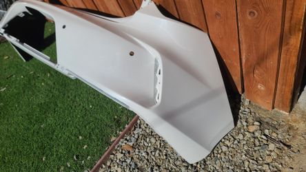 2021 - 2023 ACURA TLX REAR BUMPER COVER PEARL WHITE GENUINE USED OEM . NC53 UP