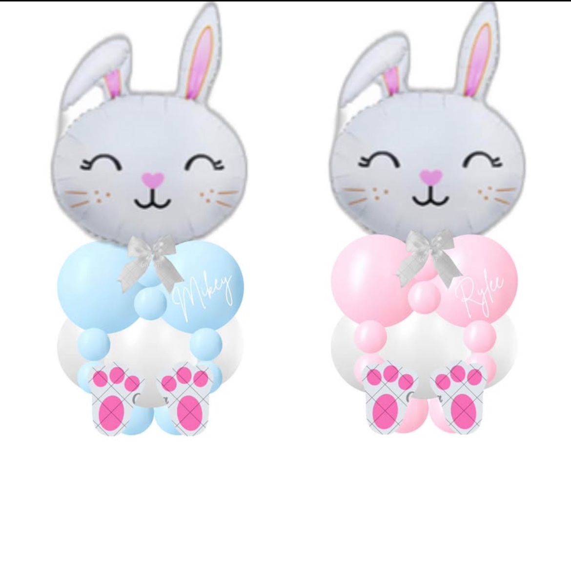 Personalized Bunny Balloons