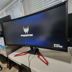 Aver Predator 35" Z35 Led Curved Monitor G-sync