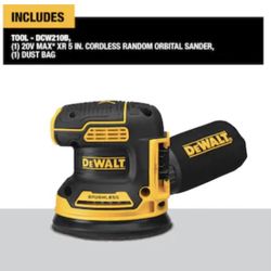 DEWALT 20V Max XR 5-inch Cordless Brushless Random Orbit Sander (Tool Only) **Brand New**