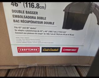 Doble bagger for lawn mower