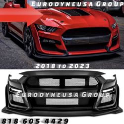 Fits 18-22 Ford Mustang GT500 Style Front Bumper Cover Replacement - PP Gt