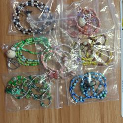 Beaded Lanyard for Keys and IDs