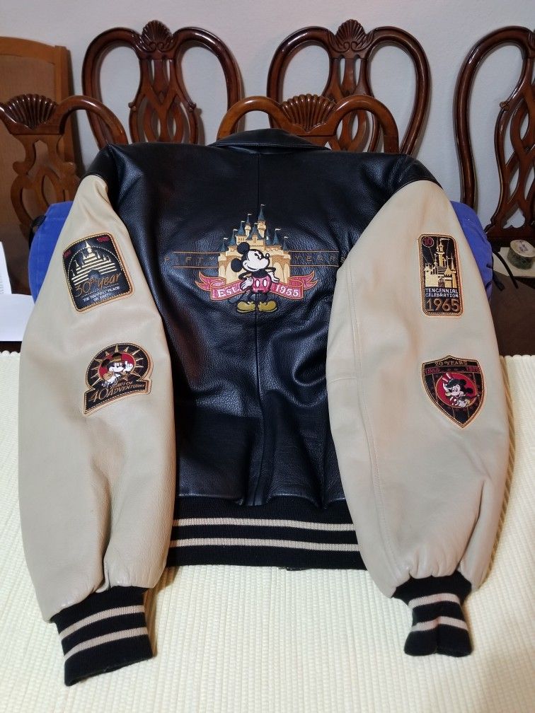 Disney Vintage 50th Anniversary Leather Jacket