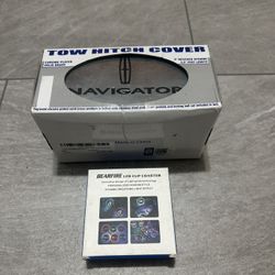 Lincoln Tow hitch Cover And Cup Holder Light $40 For Both