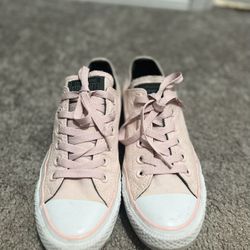 Pale Pink Women Converse 