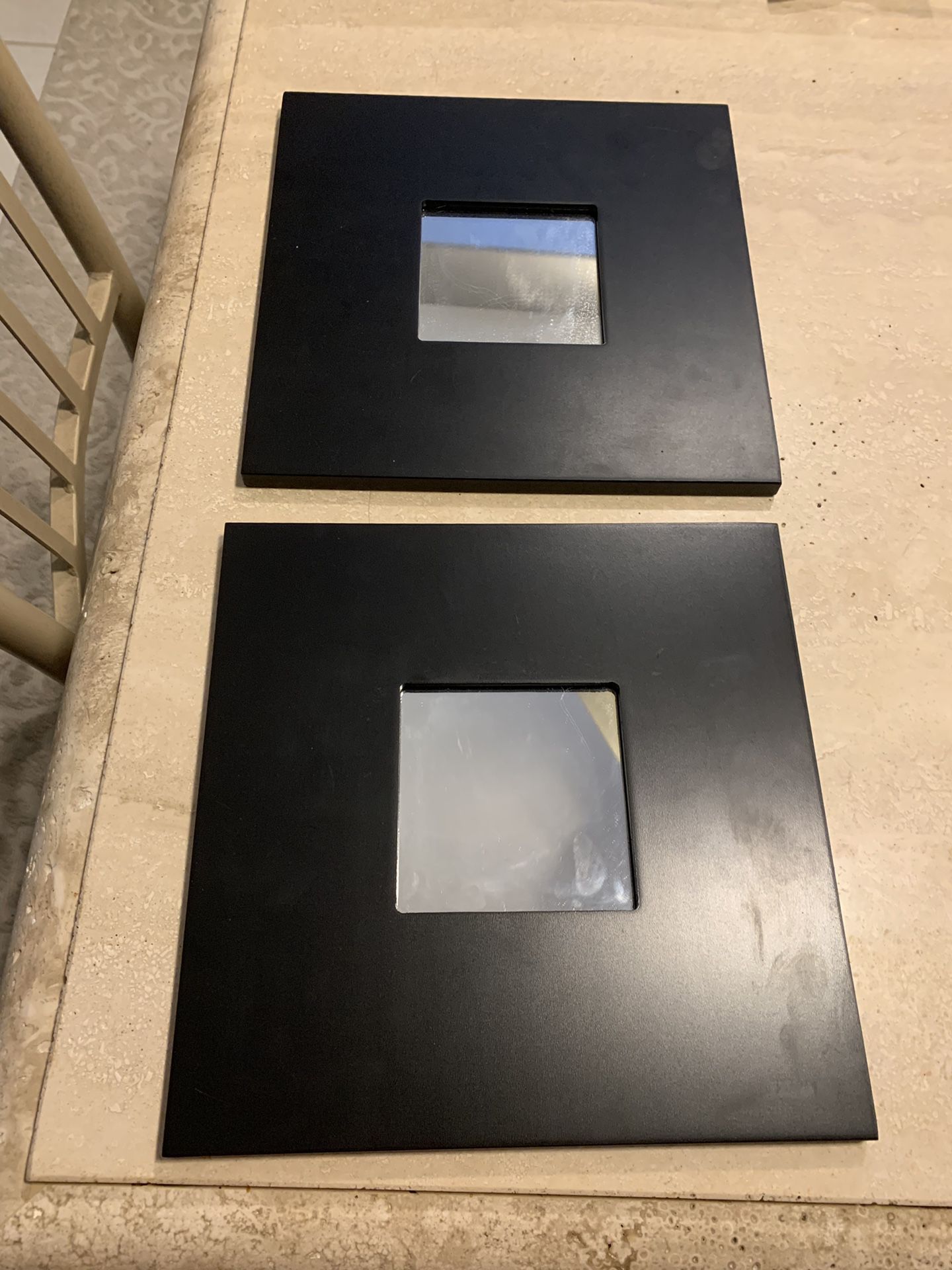 10x10black framed decor wall mirrors