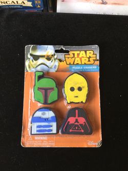Star Wars puzzle erasers made by Disney