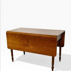 Solid Cherry Wood Drop Leaf Dining Table
