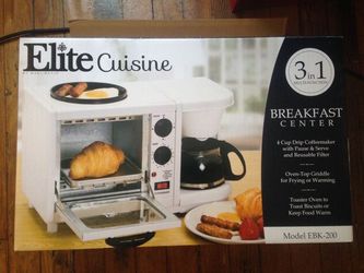 Toaster Oven, Skillet Frying Pan, and Coffee Maker