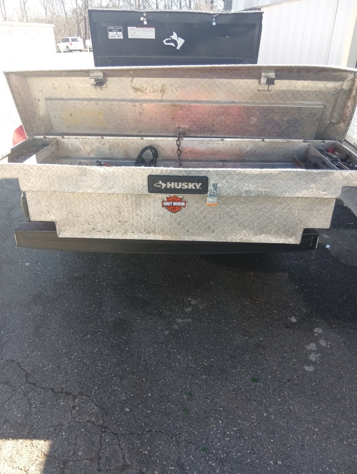 Diamond Plate Silver Husky Truck Tool Box