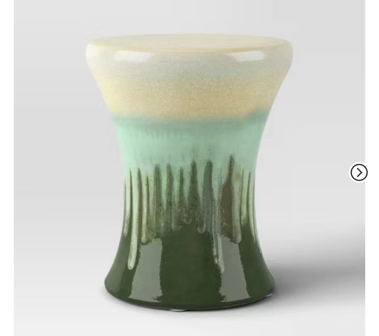 Glazed Ceramic Accent End/side Table Green - Threshold™